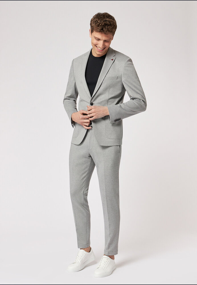 Grijze blazer Slim Fit Roy Robson