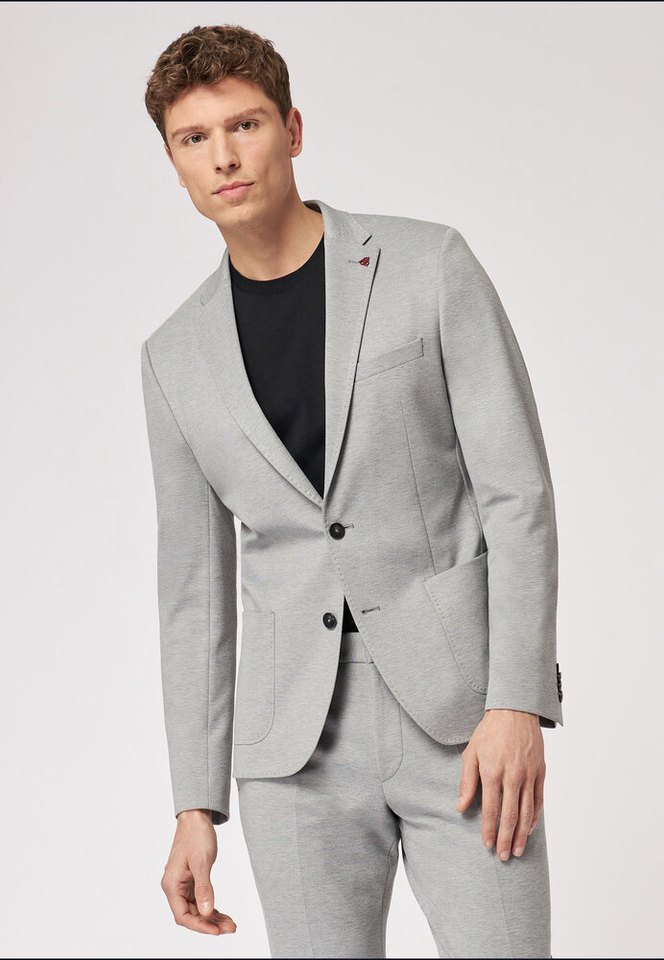 Grijze blazer Slim Fit Roy Robson