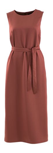 Koperkleurige mouwloze jurk Baiadaro Max Mara Weekend