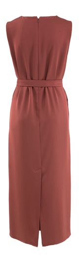 Koperkleurige mouwloze jurk Baiadaro Max Mara Weekend