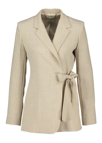 Beige geklede wikkel blazer Alec 1 Marella