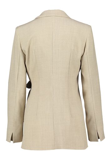 Beige geklede wikkel blazer Alec 1 Marella