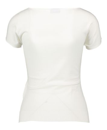 Witte T-shirt met gouden detail Baobab Marella