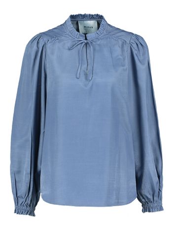 Donkerblauwe blouse Kiro Minus 