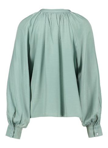 Blauwe blouse met ronde hals Polianni Peppercorn