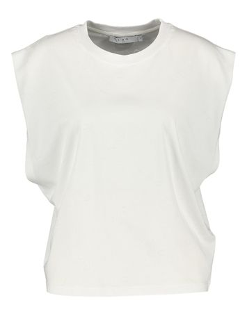 Witte T-shirt met logo's Juli Iro Glamour