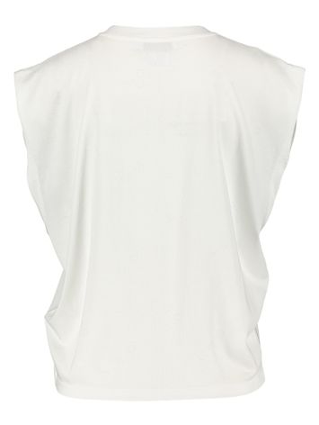 Witte T-shirt met logo's Juli Iro Glamour