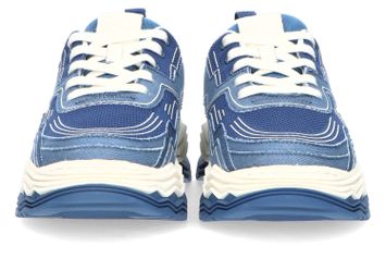 Patchwork denim lage sneakers Wave Iro 