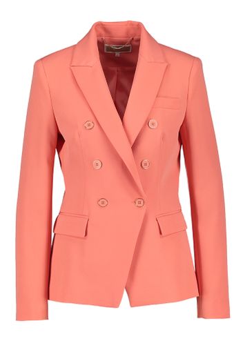 Koraalkleurige blazer met detailknopen Sakura Kocca