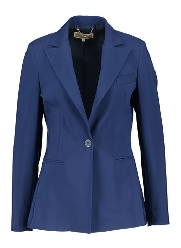 Koningsblauwe blazer met knoop Linarra Kocca