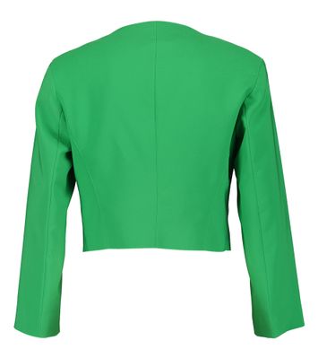 Groene korte blazer met goudkleurige rits Valdos Kocca