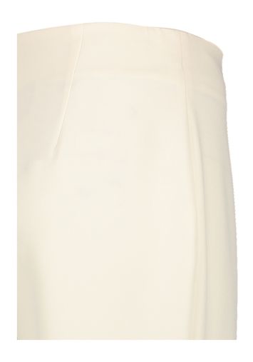 Ecru wijde geklede broek met goudkleurige ritsen Cyriall Kocca