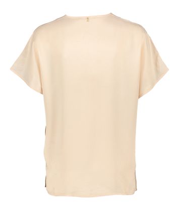 Lichtroze glanzende blouse Burynn Kocca
