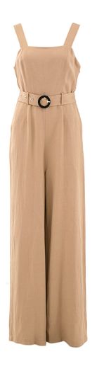 Bruine linnen jumpsuit Calida Kocca 