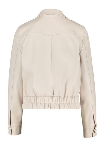 Greige lederlook bomberjacket Tobi Kocca