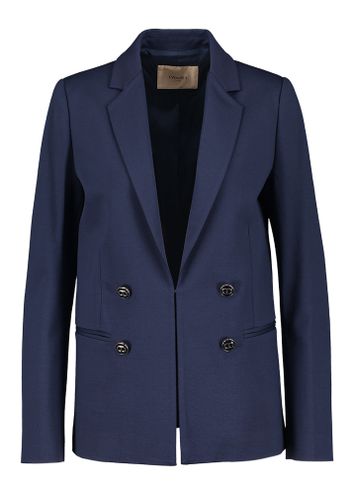 Donkerblauwe blazer met goudkleurige knopen Twinset