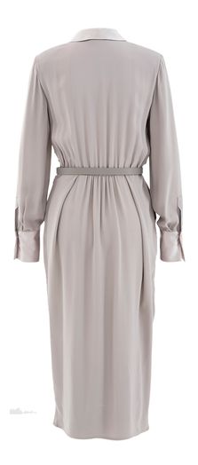 Grijskleurige jurk met glans Elisabetta Franchi