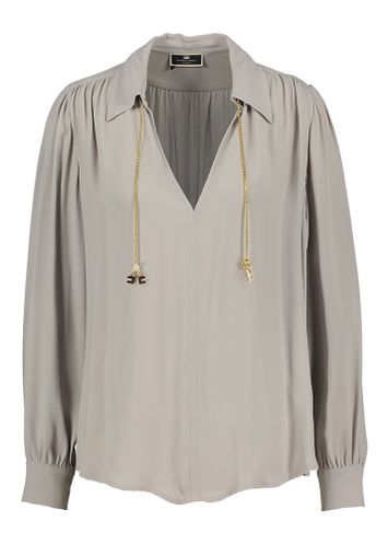 Grijze Perla bloes Elisabetta Franchi