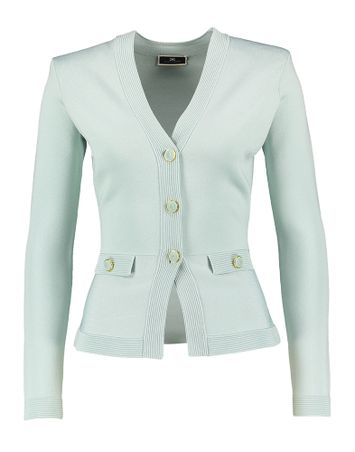 Blauwe gilet met knoopsluiting Elisabetta
