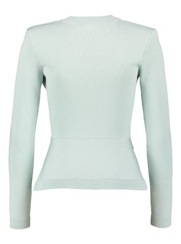 Blauwe gilet met knoopsluiting Elisabetta