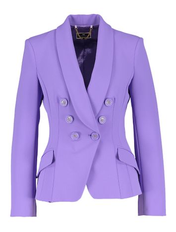 Paarse blazer met knoopsluiting Elisabetta Franchi