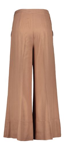 Bruine wijde broek Paolina Twill Pinko