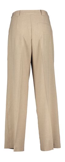 Beige wijde broek met bandplooien Tannie Ichi
