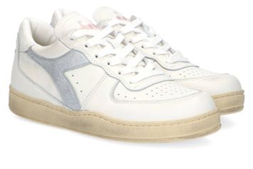 Witte lage sneakers met zilverkleurig detail Diadora Heritage
