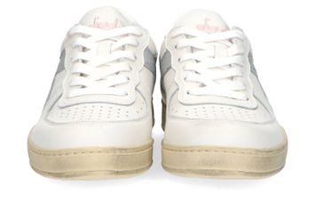 Witte lage sneakers met zilverkleurig detail Diadora Heritage