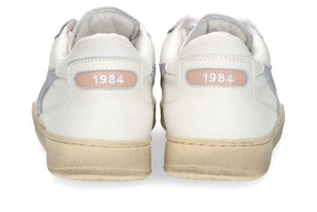 Witte lage sneakers met zilverkleurig detail Diadora Heritage