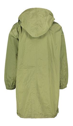 Kaki thym kleurige regenjas met kap Laos Bellerose 