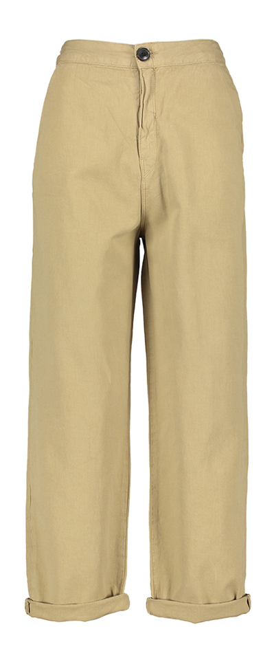 Beige broek met overslag Bellerose