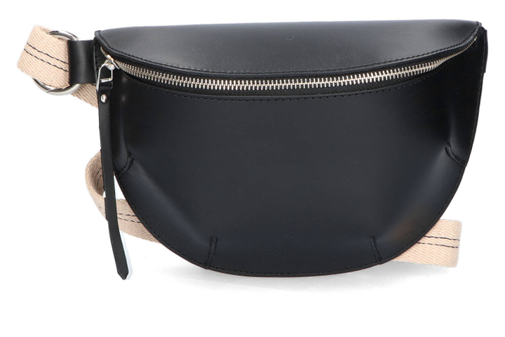 Zwarte heuptas met breed lint Rosie Bellerose