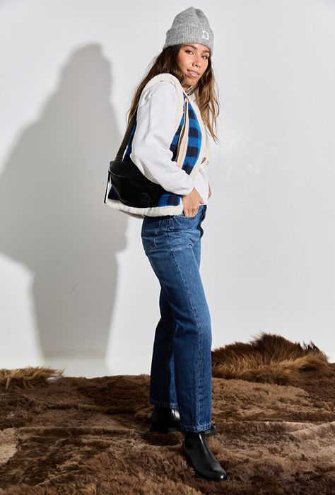 Zwarte heuptas met breed lint Rosie Bellerose