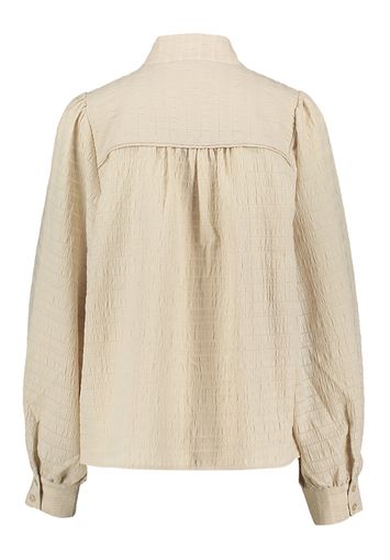 Beige Blouse met rechtopstaande kraag Seer Second Female