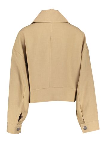 Beige oversized kort jasje Felice Second Female