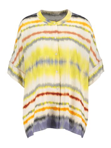 Beige losvallende blouse met print Haman Gigue