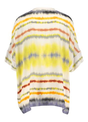 Beige losvallende blouse met print Haman Gigue