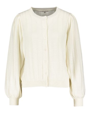 Ecru gilet met knopen Feci Gigue