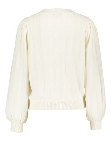 Ecru gilet met knopen Feci Gigue