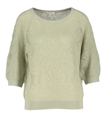 Grijsgroene gehaakte pull Leva Gigue