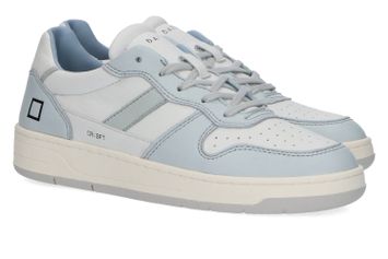 Witte sneakers met lichtblauwe details Court 2.0 Soft D.A.T.E