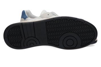 Witte lage sneakers met grijze en blauwe details Court 2.0 Nylon D.A.T.E