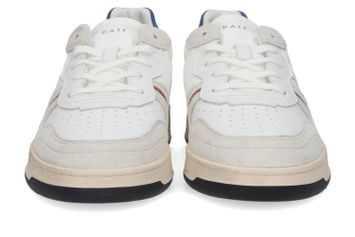 Witte lage sneakers met grijze en blauwe details Court 2.0 Nylon D.A.T.E