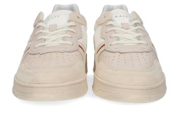 Witte sneakers met bruine details Court 2.0 Nylon D.A.T.E
