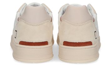 Witte sneakers met bruine details Court 2.0 Nylon D.A.T.E