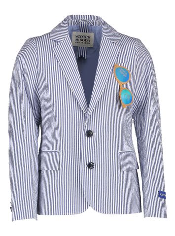 Blauw en wit gestreepte blazer Communie Scotch & Soda