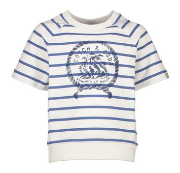 Gestreepte sweater met korte mouwen Scotch & Soda