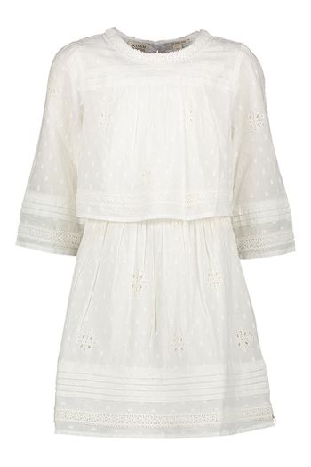 Witte jurk in broderie Scotch & Soda