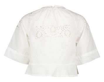 Witte blouse met kanten details Bellerose